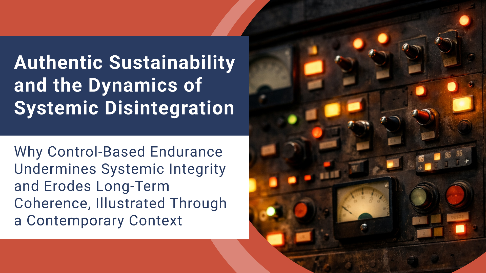 Authentic Sustainability and the Dynamics of Systemic Disintegration