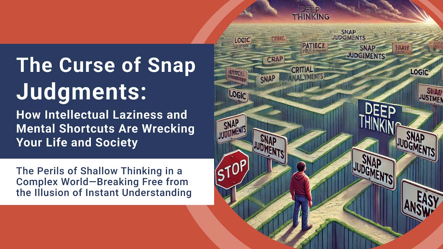 The Curse of Snap Judgments: How Intellectual Laziness and Mental Shortcuts Are Wrecking Your Life and Society